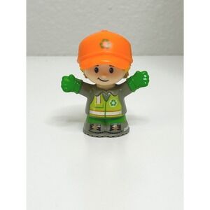 Fisher-Price Little People Recycling Worker Boy with Orange Hat